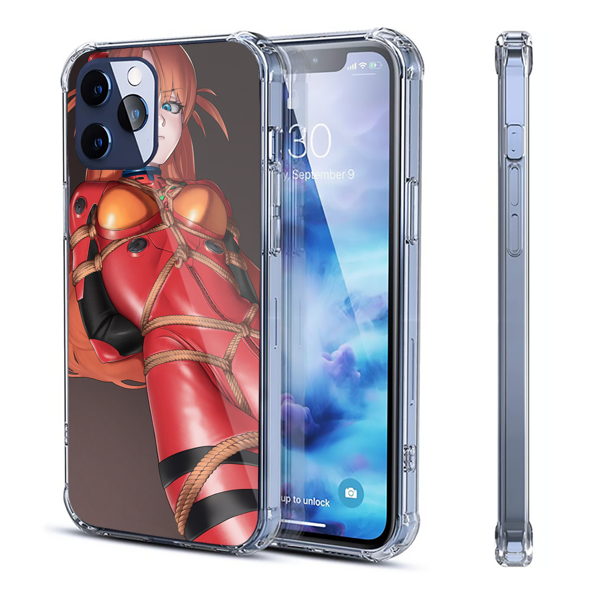 （画像用） EVA 新世紀エヴァンゲリオン 【iPhone 12シリーズ対応】透明スマホケース（クリアソフトケース）